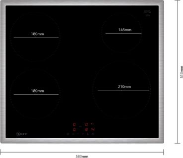 Neff T46SBE1L0, Induktionskochfeld