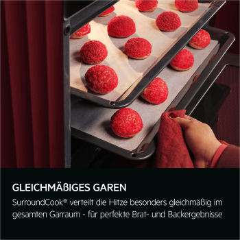 AEG NKK8N621B - Einbauherd/Backofen - Schwarz
