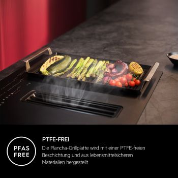 AEG A9HHPG11 - Zubehör - Schwarz Plancha Grill 2.0 mit Antihaft-Keramikbeschichtung