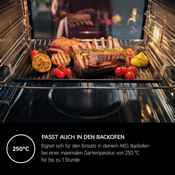 AEG A9HHPG11 - Zubehör - Schwarz Plancha Grill 2.0 mit Antihaft-Keramikbeschichtung