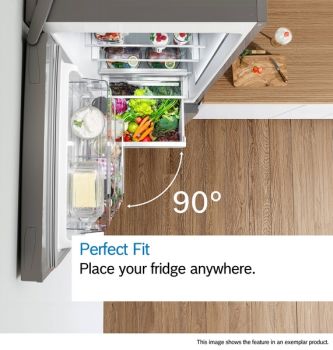 Bosch KGP86AXB0N, Freistehende Kühl-Gefrier-Kombination mit Gefrierbereich unten