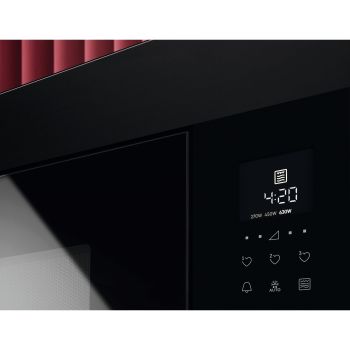AEG MG2600T - Mikrowelle - Mattschwarzes Glas