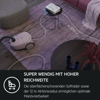 AEG AB61C1WP - Bodenstaubsauger - Whisper Pink
