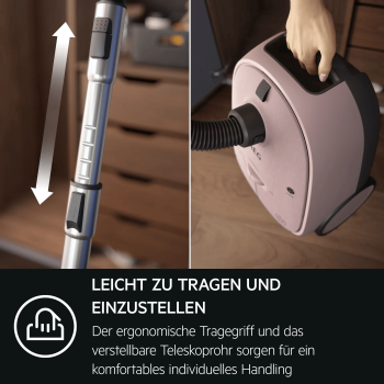 AEG AB61C1WP - Bodenstaubsauger - Whisper Pink