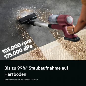 AEG AP61CB21DR - Akku Staubsauger - Dark Red