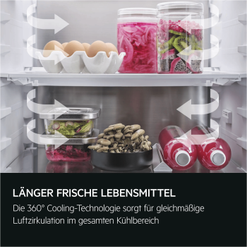 AEG NSC9V183CS - Kühl- / Gefrierkombination - Weiß