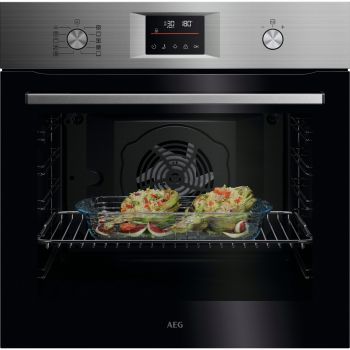 AEG NBU5P40SM - Einbauherd/Backofen - Edelstahl mit Antifingerprint