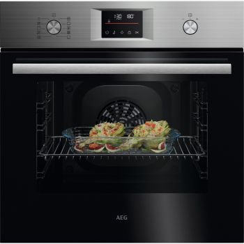 AEG NBU5P41CM - Einbauherd/Backofen - Edelstahl mit Antifingerprint