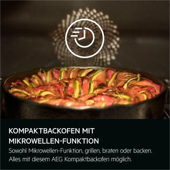 AEG NKK8N621B - Einbauherd/Backofen - Schwarz
