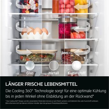 AEG NSC7C181DS - Kühl- / Gefrierkombination - Weiß