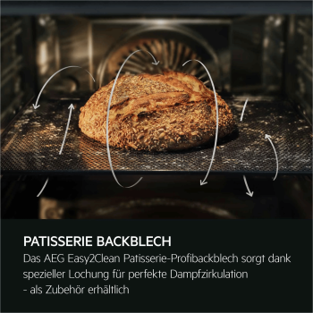 AEG NBR7P621SB - Einbauherd/Backofen - Schwarz