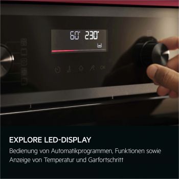 AEG NBU5P40SK - Einbauherd/Backofen - Schwarz