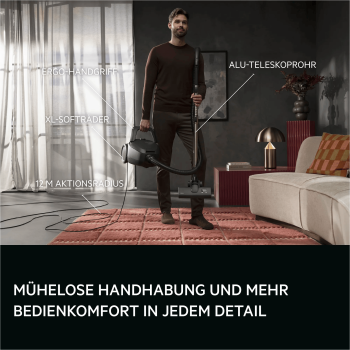 AEG VX83-2EBR - Bodenstaubsauger - Ebony Black