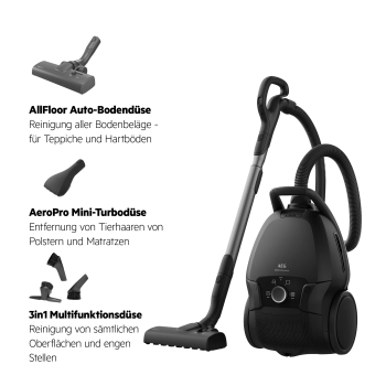 AEG VX9-5-EBR - Bodenstaubsauger - Ebony Black