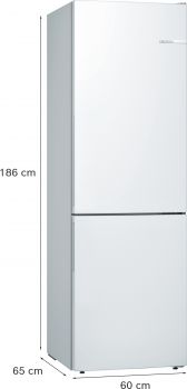 Bosch KGE36AWCA, Freistehende Kühl-Gefrier-Kombination mit Gefrierbereich unten