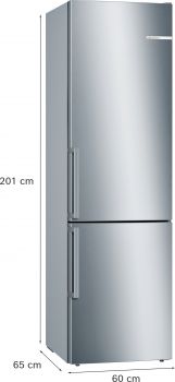 Bosch KGE398IBP, Freistehende Kühl-Gefrier-Kombination mit Gefrierbereich unten