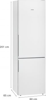 Siemens KG39EAWCA, Freistehende Kühl-Gefrier-Kombination mit Gefrierbereich unten