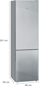 Siemens KG39EALCA, Freistehende Kühl-Gefrier-Kombination mit Gefrierbereich unten