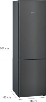 Siemens KG39E8XBA, Freistehende Kühl-Gefrier-Kombination mit Gefrierbereich unten