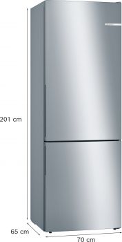Bosch KGE49AICA, Freistehende Kühl-Gefrier-Kombination mit Gefrierbereich unten