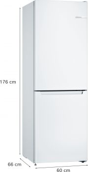 Bosch KGN33NWEB, Freistehende Kühl-Gefrier-Kombination mit Gefrierbereich unten
