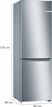 Bosch KGN33NLEB, Freistehende Kühl-Gefrier-Kombination mit Gefrierbereich unten