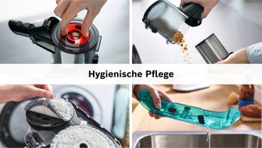 Bosch BSS712XHYG, Akku-Staubsauger 2in1 Saugen & Wischen