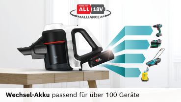 Bosch BSS712XHYG, Akku-Staubsauger 2in1 Saugen & Wischen