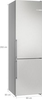 Bosch KGN39VLCT, Freistehende Kühl-Gefrier-Kombination mit Gefrierbereich unten