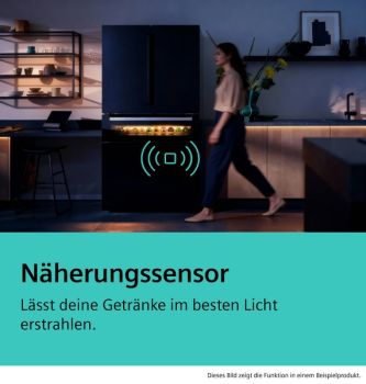 Siemens KF96RSBEA, Kühl-Gefrierkombination mehrtürig, Glasfront