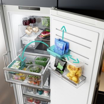 Siemens KS36NVICG, Freistehender Kühlschrank