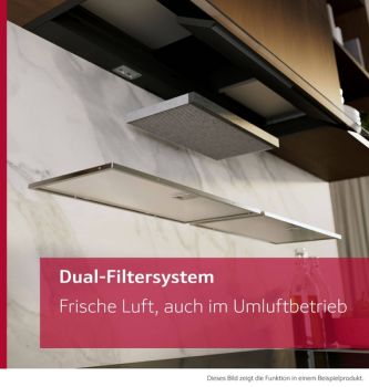 Neff D97XDP2S0, Integrierte Designhaube
