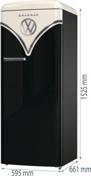 Gorenje OBRB615DBK - Kühl- / Gefrierkombination - Tiefschwarz