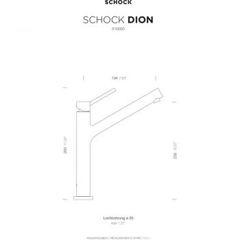 SCHOCK Einhebelmischer DION 510000COP