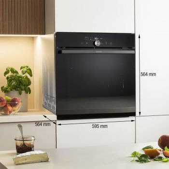 Gorenje GO66E Pizza350C - Einbauherd/Backofen - Tiefschwarz