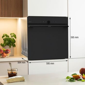 Preview: Gorenje GO66MB Pizza350C - Einbauherd/Backofen - Schwarz matt