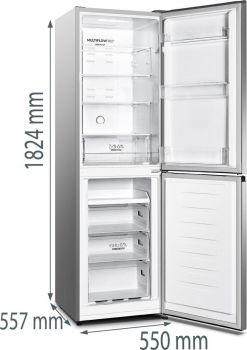 Gorenje NRK418ECS4 - Kühl- / Gefrierkombination - Grau