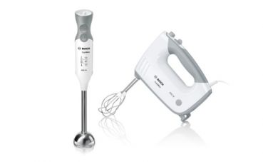 Bosch MFQ36460 ErgoMixx standn'bowl - Handrührer-Set - weiß / grau