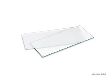 Glastablar, Tablarträger, Glas satiniert, L 580 mm