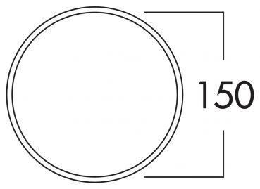 K-Klima-R 150/150 Mauerkasten, hellgrau