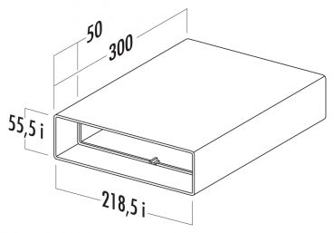 T-TR 300 System 125 Breitkanal, Verbindungselement, weiß