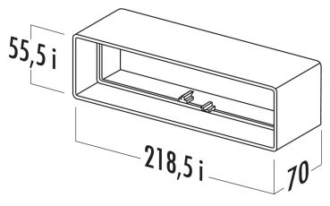 T-RVB 125 Breitkanalrohrverbinder, Verbindungselement, weiß