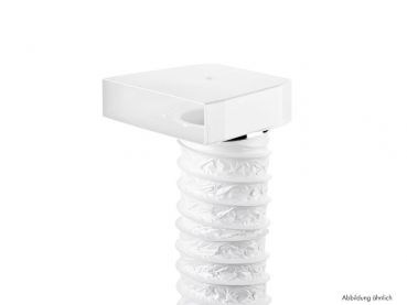 T-URX 125 Umlenkstück 90° mit Flexschlauch, Verbindungselement, weiß, L 1000 mm