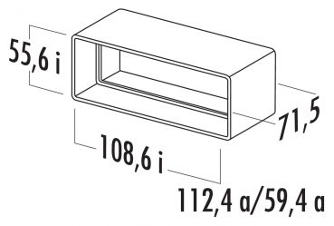 N-RVB 100 Rohrverbinder, Verbindungselement, weiß