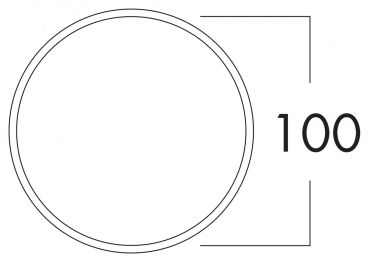 K-Klima-R 100/100 Mauerkasten, weiß