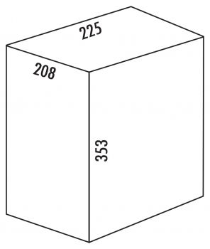 Ersatzeimer, alu grau, 15 Liter