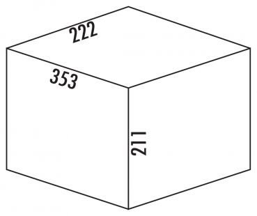 Ersatzeimer, weiß, 15 Liter