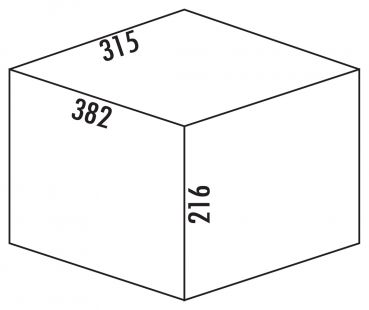 Ersatzeimer, hellgrau, 18 Liter