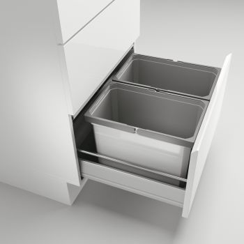 Cox® Box 275 S/600-2, Abfallsammler für vorhandene Auszüge, hellgrau