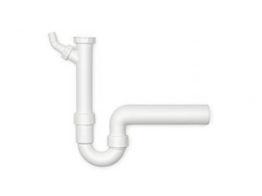 Röhrengeruchsverschluss 2 , Siphon, 1 ½ Zoll x Ø 50 mm